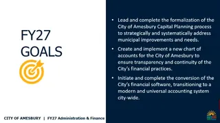 Admin & Finance: capital planning, chart of accounts, and software transition