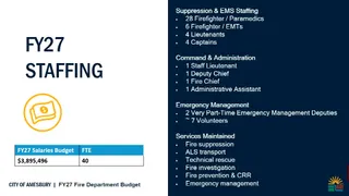 Fire/EMS: staffing, overtime needs, mutual-aid obligations, and ambulance revenue