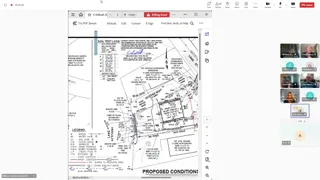 Neighbor raises access‑way, curb, and staging concerns during public comment