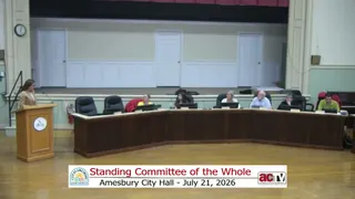 City acknowledgment and moment of silence for a former mayor